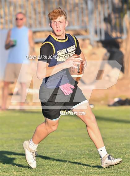 Thumbnail 3 in Highland Prep vs. Shadow Mountain (O'Connor 7 on 7 -  Saturday Night Lights) photogallery.