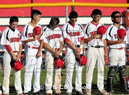 Thumbnail 3 in Tucson High Magnet School vs Pomona (Chris Moon Memorial Tournament) photogallery.