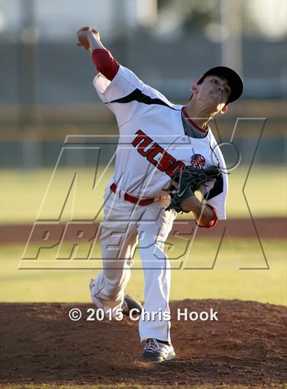 Thumbnail 2 in Tucson High Magnet School vs Pomona (Chris Moon Memorial Tournament) photogallery.