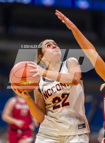 Thumbnail 3 in Nocona vs. Wellington (UIL 2A Basketball Semifinal) photogallery.
