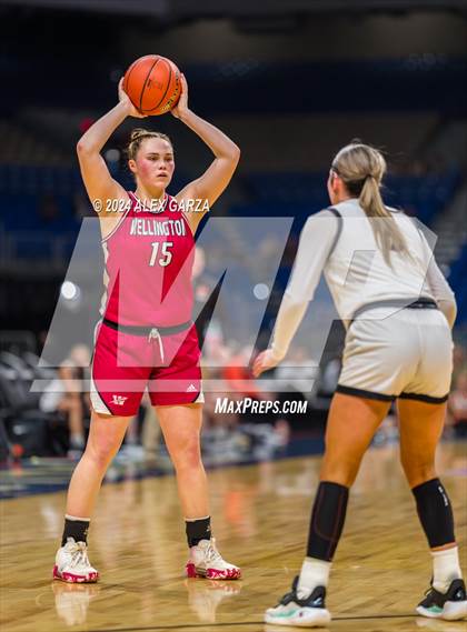 Thumbnail 1 in Nocona vs. Wellington (UIL 2A Basketball Semifinal) photogallery.