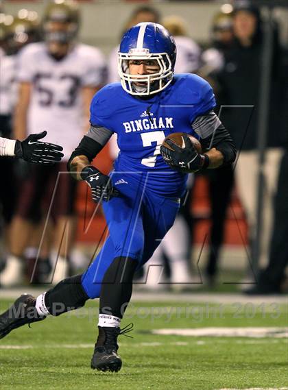 Thumbnail 3 in Lone Peak vs. Bingham (UHSAA 5A Semifinal) photogallery.