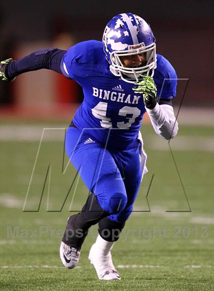 Thumbnail 2 in Lone Peak vs. Bingham (UHSAA 5A Semifinal) photogallery.