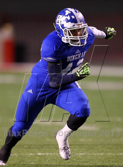 Thumbnail 3 in Lone Peak vs. Bingham (UHSAA 5A Semifinal) photogallery.