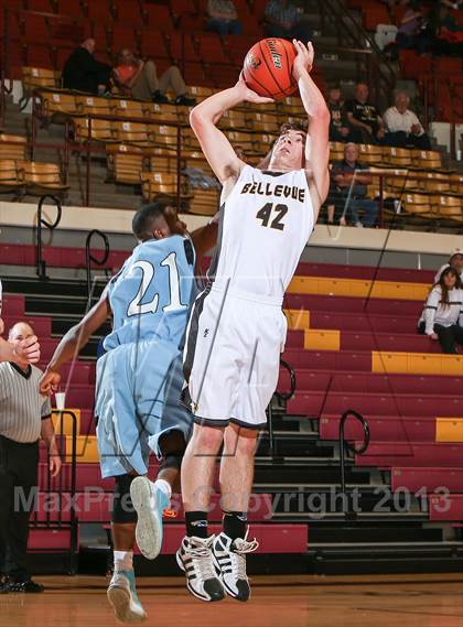 Thumbnail 2 in Bellevue vs. New Way Christian Academy (Fantasy of Lights Tournament) photogallery.