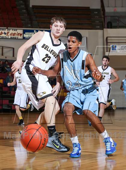 Thumbnail 1 in Bellevue vs. New Way Christian Academy (Fantasy of Lights Tournament) photogallery.