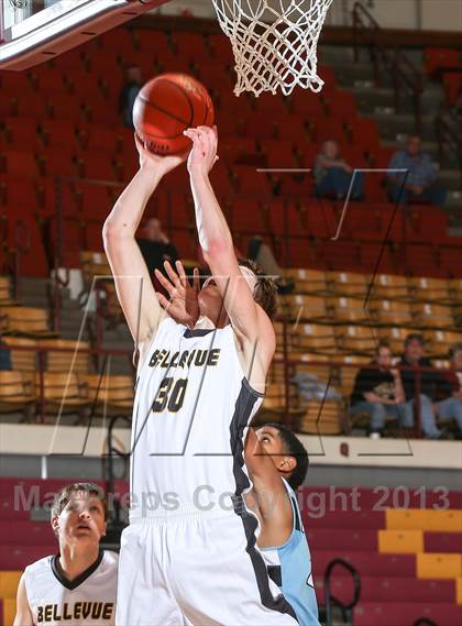 Thumbnail 2 in Bellevue vs. New Way Christian Academy (Fantasy of Lights Tournament) photogallery.
