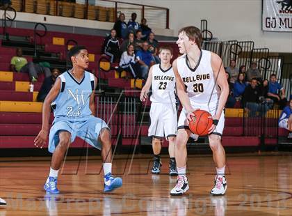 Thumbnail 2 in Bellevue vs. New Way Christian Academy (Fantasy of Lights Tournament) photogallery.