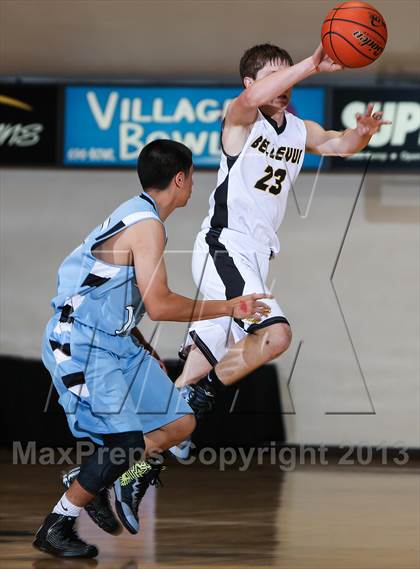 Thumbnail 2 in Bellevue vs. New Way Christian Academy (Fantasy of Lights Tournament) photogallery.
