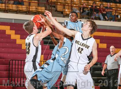 Thumbnail 2 in Bellevue vs. New Way Christian Academy (Fantasy of Lights Tournament) photogallery.