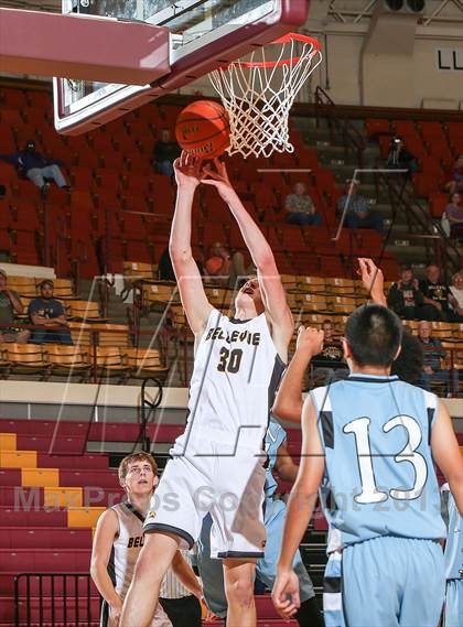 Thumbnail 1 in Bellevue vs. New Way Christian Academy (Fantasy of Lights Tournament) photogallery.
