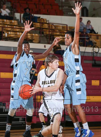 Thumbnail 2 in Bellevue vs. New Way Christian Academy (Fantasy of Lights Tournament) photogallery.