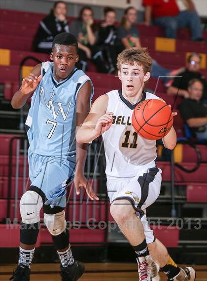 Thumbnail 3 in Bellevue vs. New Way Christian Academy (Fantasy of Lights Tournament) photogallery.