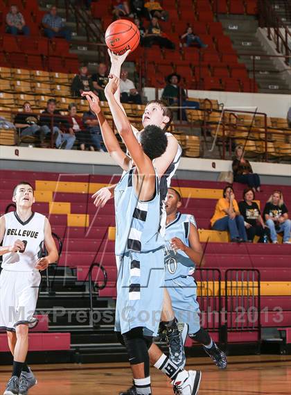 Thumbnail 2 in Bellevue vs. New Way Christian Academy (Fantasy of Lights Tournament) photogallery.