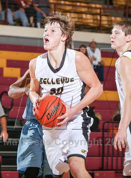 Thumbnail 3 in Bellevue vs. New Way Christian Academy (Fantasy of Lights Tournament) photogallery.