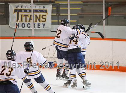 Thumbnail 1 in Webster Thomas vs. Brockport (Section 5 Division II Final) photogallery.