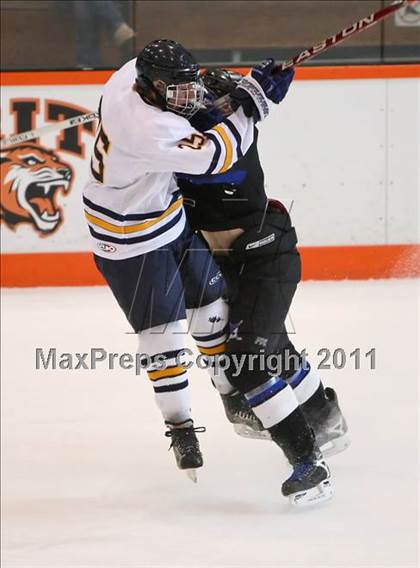 Thumbnail 1 in Webster Thomas vs. Brockport (Section 5 Division II Final) photogallery.