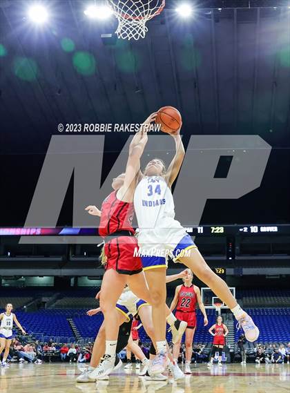 Thumbnail 1 in Lipan vs. Gruver (UIL 2A Basketball State Final) photogallery.