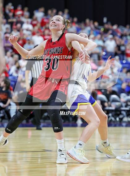 Thumbnail 2 in Lipan vs. Gruver (UIL 2A Basketball State Final) photogallery.