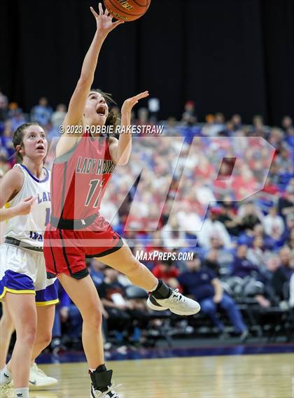 Thumbnail 1 in Lipan vs. Gruver (UIL 2A Basketball State Final) photogallery.