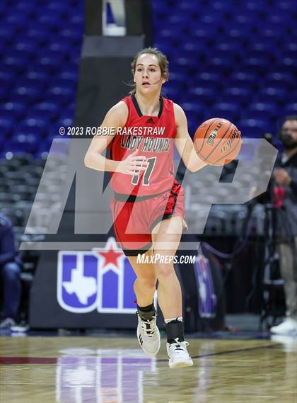 Thumbnail 2 in Lipan vs. Gruver (UIL 2A Basketball State Final) photogallery.