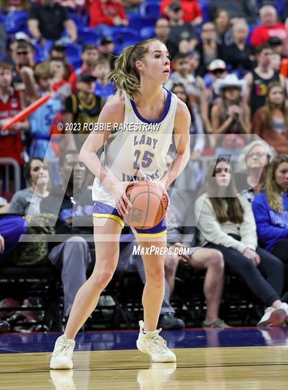 Thumbnail 3 in Lipan vs. Gruver (UIL 2A Basketball State Final) photogallery.