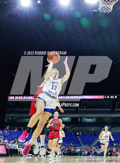 Thumbnail 3 in Lipan vs. Gruver (UIL 2A Basketball State Final) photogallery.