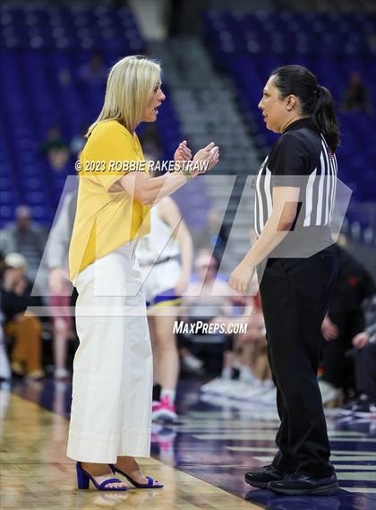 Thumbnail 2 in Lipan vs. Gruver (UIL 2A Basketball State Final) photogallery.