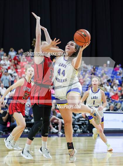 Thumbnail 2 in Lipan vs. Gruver (UIL 2A Basketball State Final) photogallery.