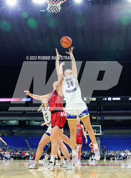 Thumbnail 3 in Lipan vs. Gruver (UIL 2A Basketball State Final) photogallery.