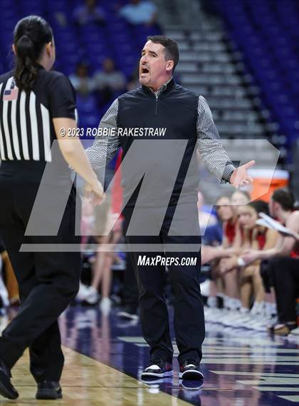 Thumbnail 2 in Lipan vs. Gruver (UIL 2A Basketball State Final) photogallery.