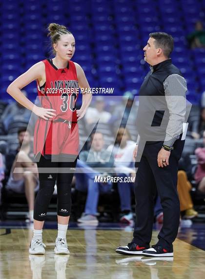 Thumbnail 2 in Lipan vs. Gruver (UIL 2A Basketball State Final) photogallery.