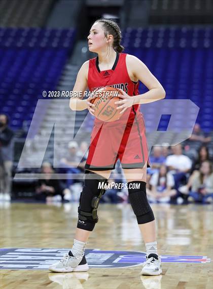 Thumbnail 3 in Lipan vs. Gruver (UIL 2A Basketball State Final) photogallery.