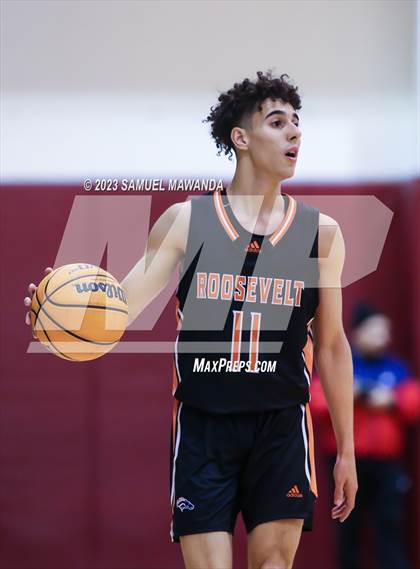Thumbnail 1 in Roosevelt vs San Gabriel academy (So Cal Showdown) photogallery.