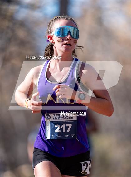 Thumbnail 2 in CHSAA 2A Cross Country Final photogallery.