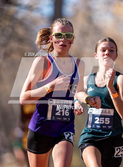 Thumbnail 1 in CHSAA 2A Cross Country Final photogallery.