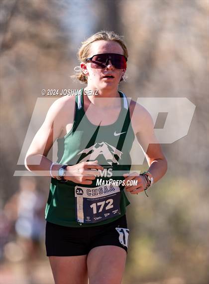 Thumbnail 2 in CHSAA 2A Cross Country Final photogallery.