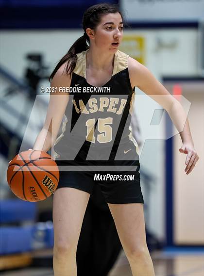 Thumbnail 3 in Evansville Memorial vs. Jasper (Niehause Classic) photogallery.