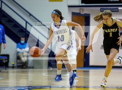 Thumbnail 2 in Evansville Memorial vs. Jasper (Niehause Classic) photogallery.