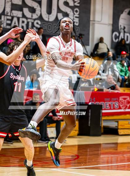 Thumbnail 1 in Archbishop Spalding @ St. John’s (Capital Hoops Mayhem on Military) photogallery.