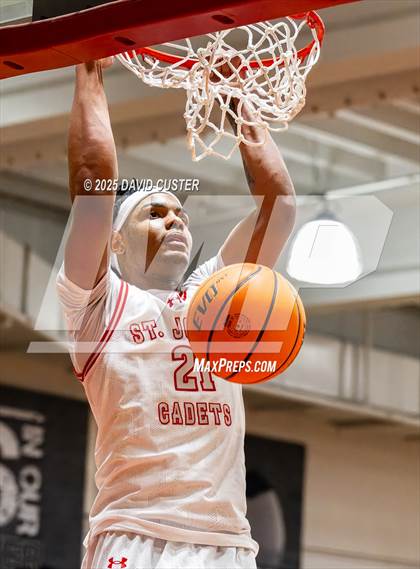 Thumbnail 1 in Archbishop Spalding @ St. John’s (Capital Hoops Mayhem on Military) photogallery.