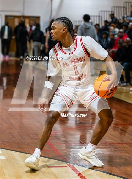 Thumbnail 1 in Archbishop Spalding @ St. John’s (Capital Hoops Mayhem on Military) photogallery.