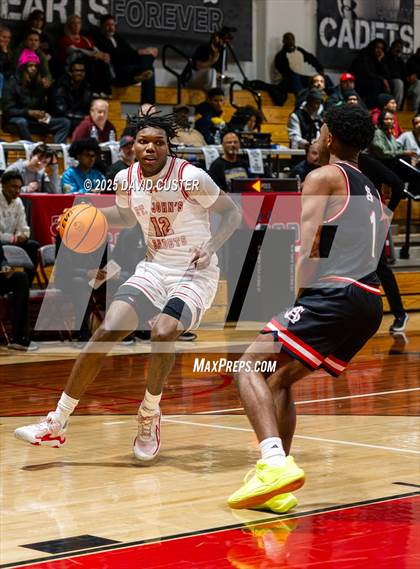 Thumbnail 3 in Archbishop Spalding @ St. John’s (Capital Hoops Mayhem on Military) photogallery.