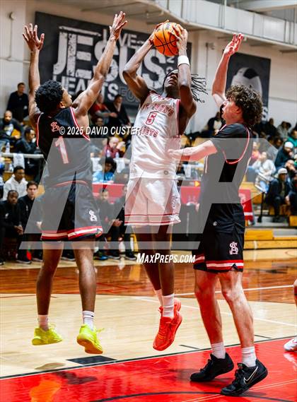 Thumbnail 1 in Archbishop Spalding @ St. John’s (Capital Hoops Mayhem on Military) photogallery.