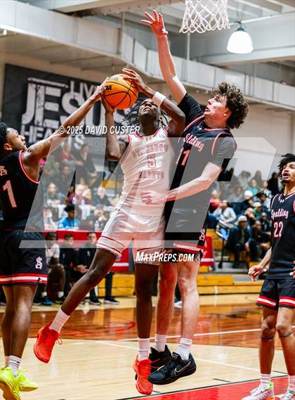 Thumbnail 3 in Archbishop Spalding @ St. John’s (Capital Hoops Mayhem on Military) photogallery.