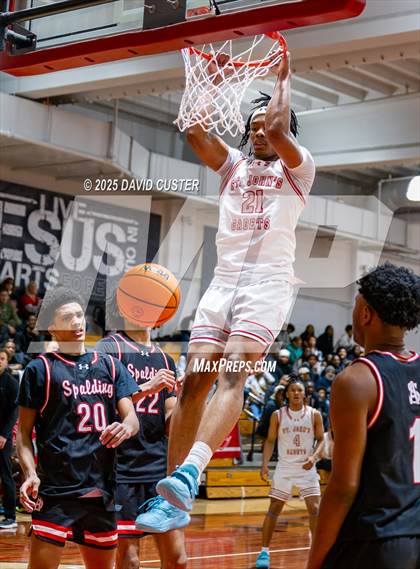 Thumbnail 3 in Archbishop Spalding @ St. John’s (Capital Hoops Mayhem on Military) photogallery.