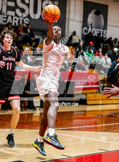 Thumbnail 2 in Archbishop Spalding @ St. John’s (Capital Hoops Mayhem on Military) photogallery.
