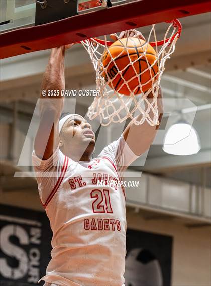 Thumbnail 2 in Archbishop Spalding @ St. John’s (Capital Hoops Mayhem on Military) photogallery.