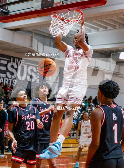 Thumbnail 2 in Archbishop Spalding @ St. John’s (Capital Hoops Mayhem on Military) photogallery.