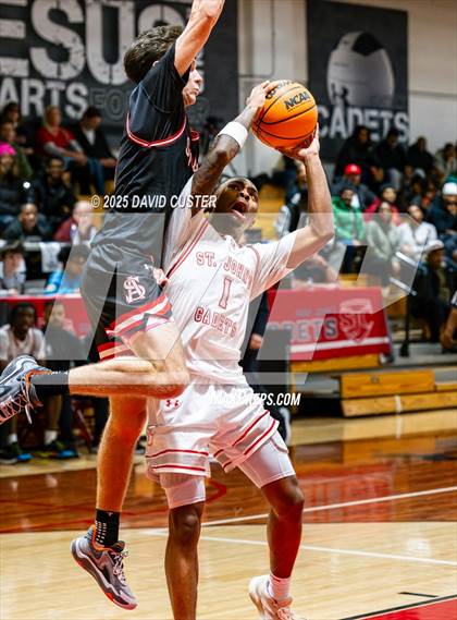 Thumbnail 3 in Archbishop Spalding @ St. John’s (Capital Hoops Mayhem on Military) photogallery.